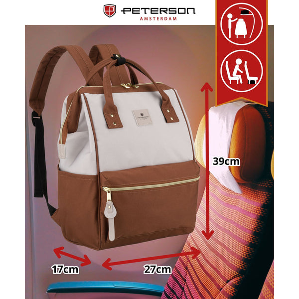 Sieviešu mugursoma Peterson, bēša K53