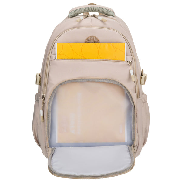 Vidēja izmēra unisex mugursoma Peterson, bēša N520