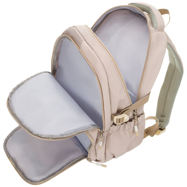 Vidēja izmēra unisex mugursoma Peterson, bēša N520