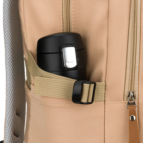Vidēja izmēra mugursoma unisex Peterson, bēša