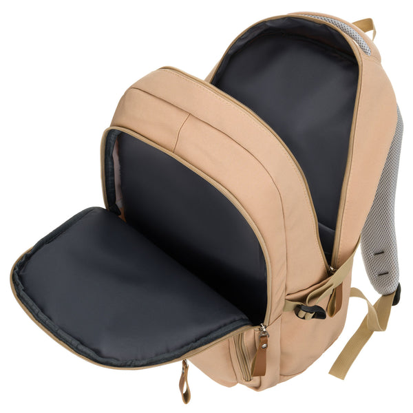Vidēja izmēra mugursoma unisex Peterson, bēša