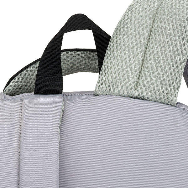 Vidēja izmēra unisex mugursoma Peterson, balta un melna