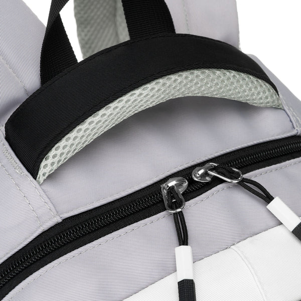 Vidēja izmēra unisex mugursoma Peterson, balta un melna