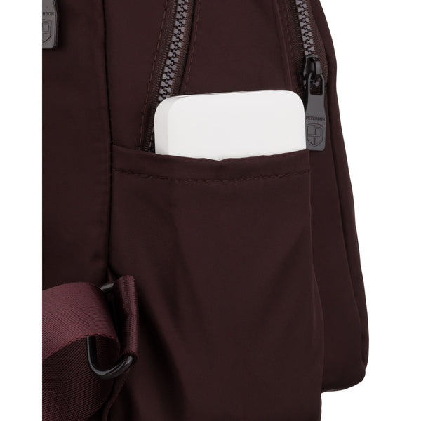 Sieviešu mugursoma Peterson, bordo B140