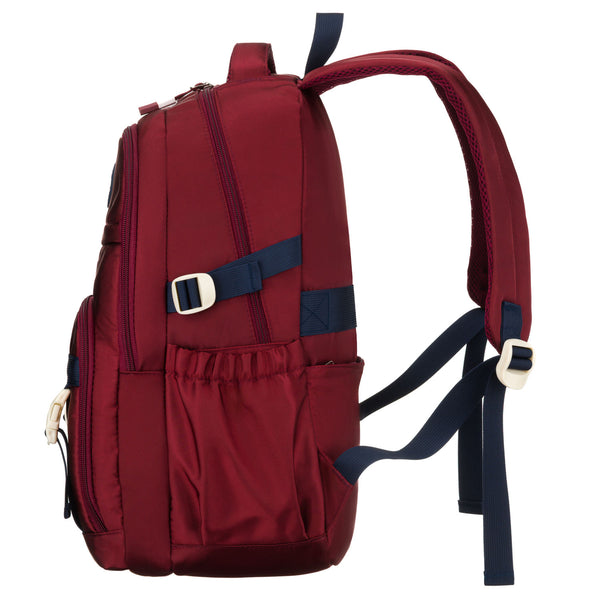 Vidēja izmēra mugursoma unisex Peterson, bordo krāsā