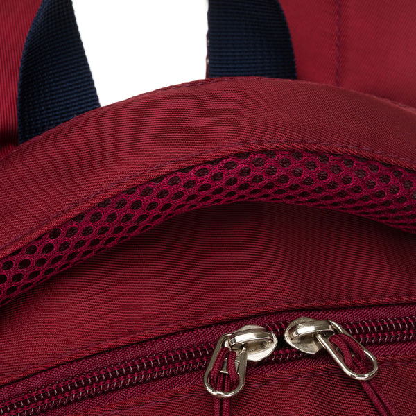 Vidēja izmēra mugursoma unisex Peterson, bordo krāsā