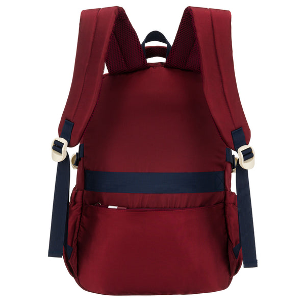 Vidēja izmēra mugursoma unisex Peterson, bordo krāsā