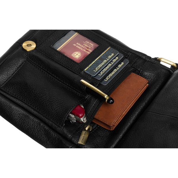 Vīriešu soma Peterson, melna R349