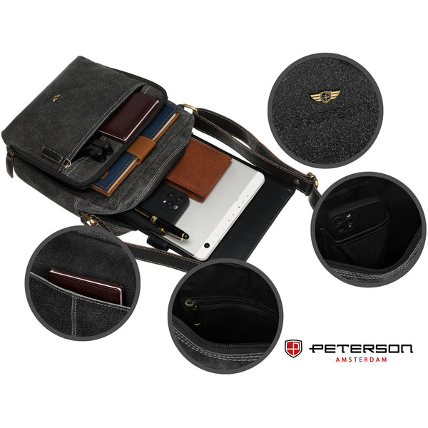 Maza rokassoma Peterson, melna, R27