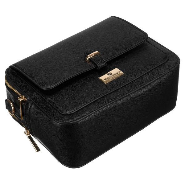 Vidēja izmēra sieviešu rokassoma Peterson, melna