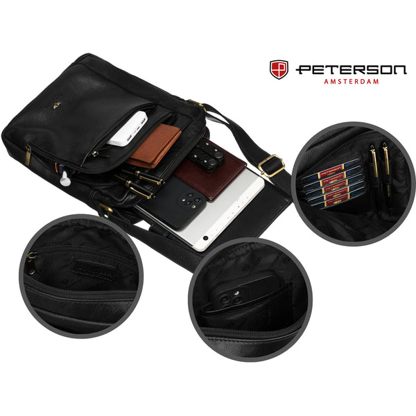 Vīriešu soma Peterson, melna R298