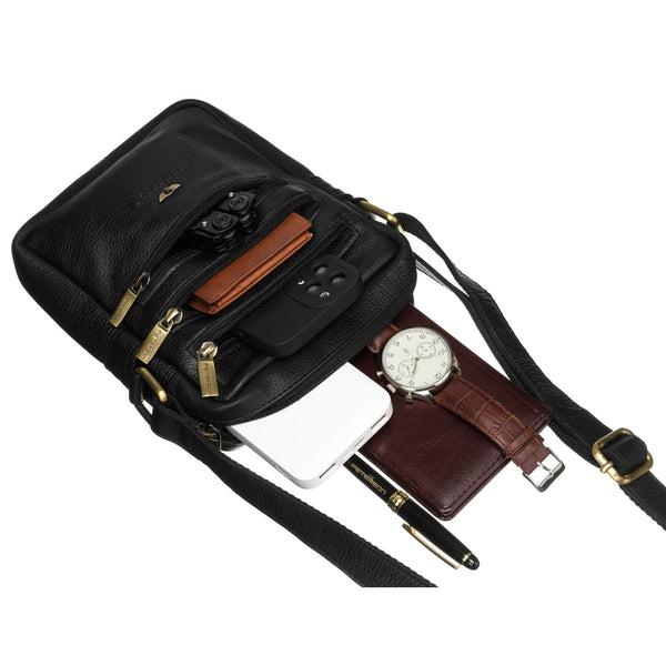 Vīriešu soma Peterson, melna R393