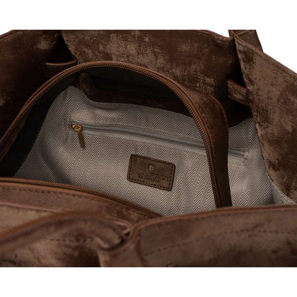 Liela sieviešu iepirkumu soma Peterson, brūna AX35