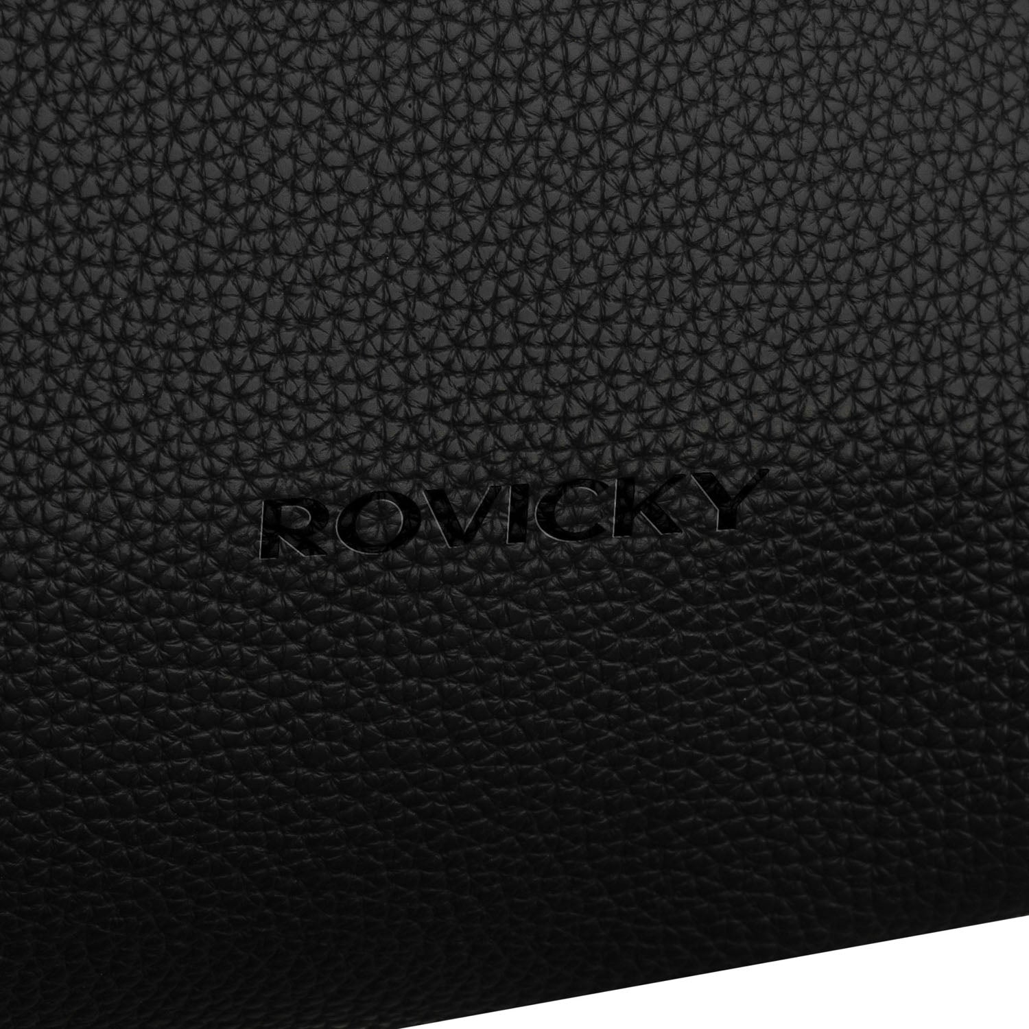 Moteriška juoda eko odos shopper rankinė Rovicky K72