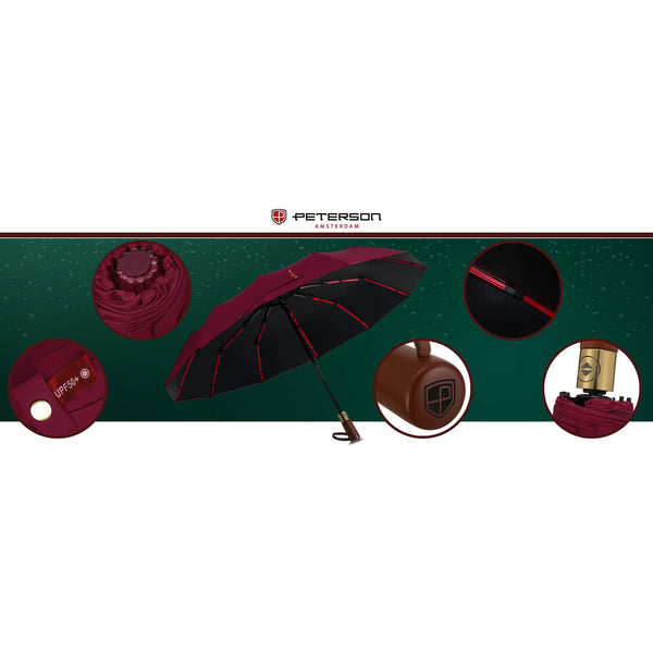 Liels Peterson lietussargs, bordo G10