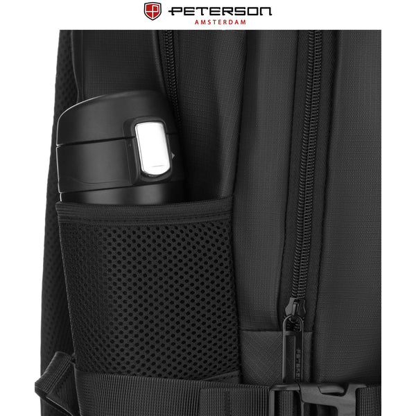 Liela mugursoma Peterson, melna K21