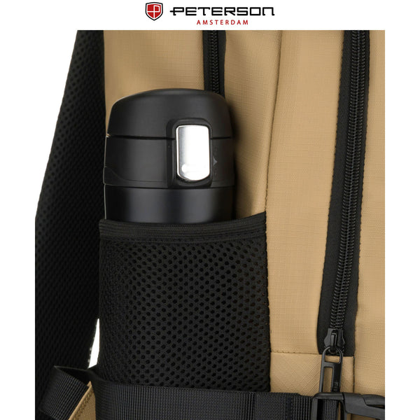 Liela unisex mugursoma Peterson, haki krāsā K22