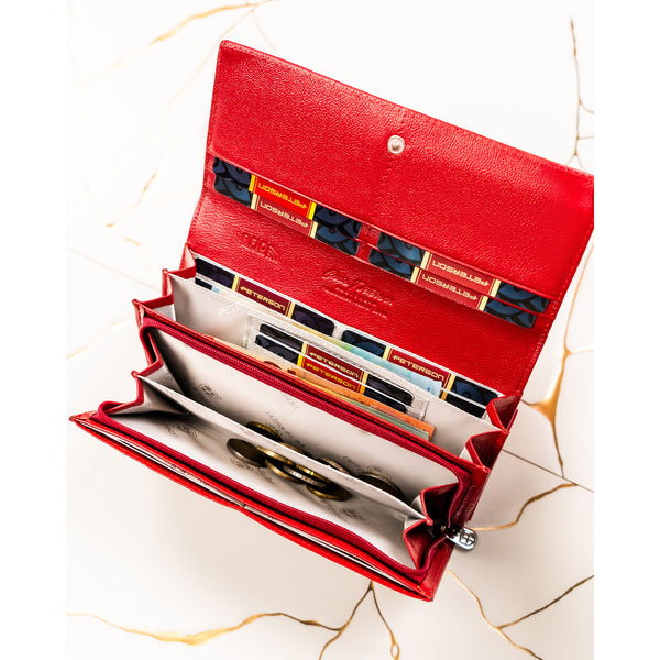 Liels sieviešu maks Peterson, sarkans G19