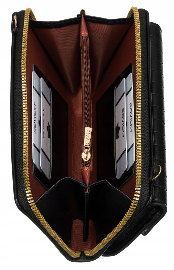 Maza eleganta rokassoma 4U Cavaldi, melna A0153