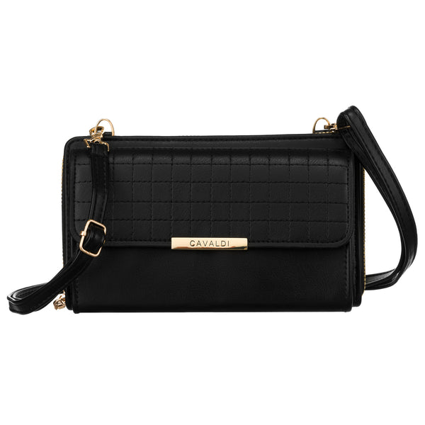 Maza eleganta rokassoma 4U Cavaldi, melna A0153