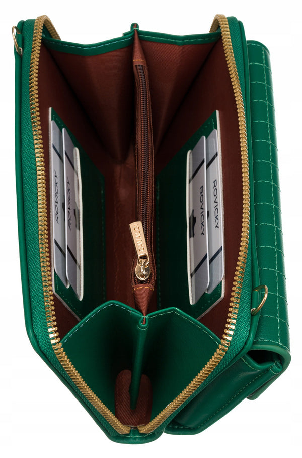 Maza eleganta rokassoma 4U Cavaldi, zaļa A0155
