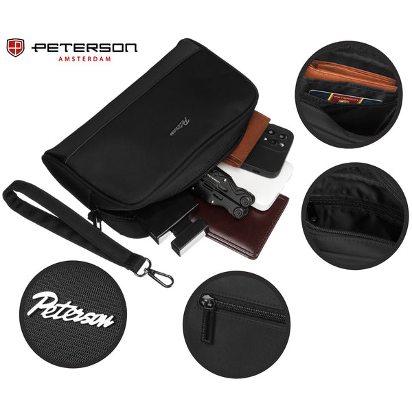 Vīriešu soma Peterson, melna R212