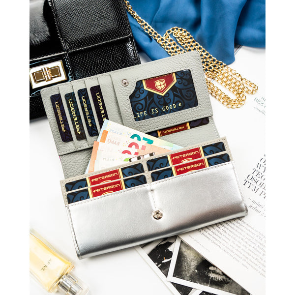 Vidēja izmēra sieviešu maks Peterson, daudzkrāsains PT18