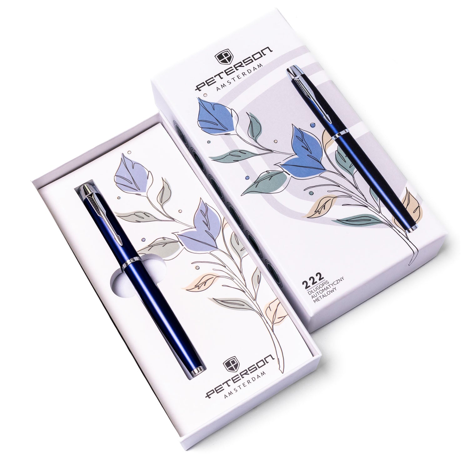Daugiafunkcinis rašiklis Peterson, zils-sudraba