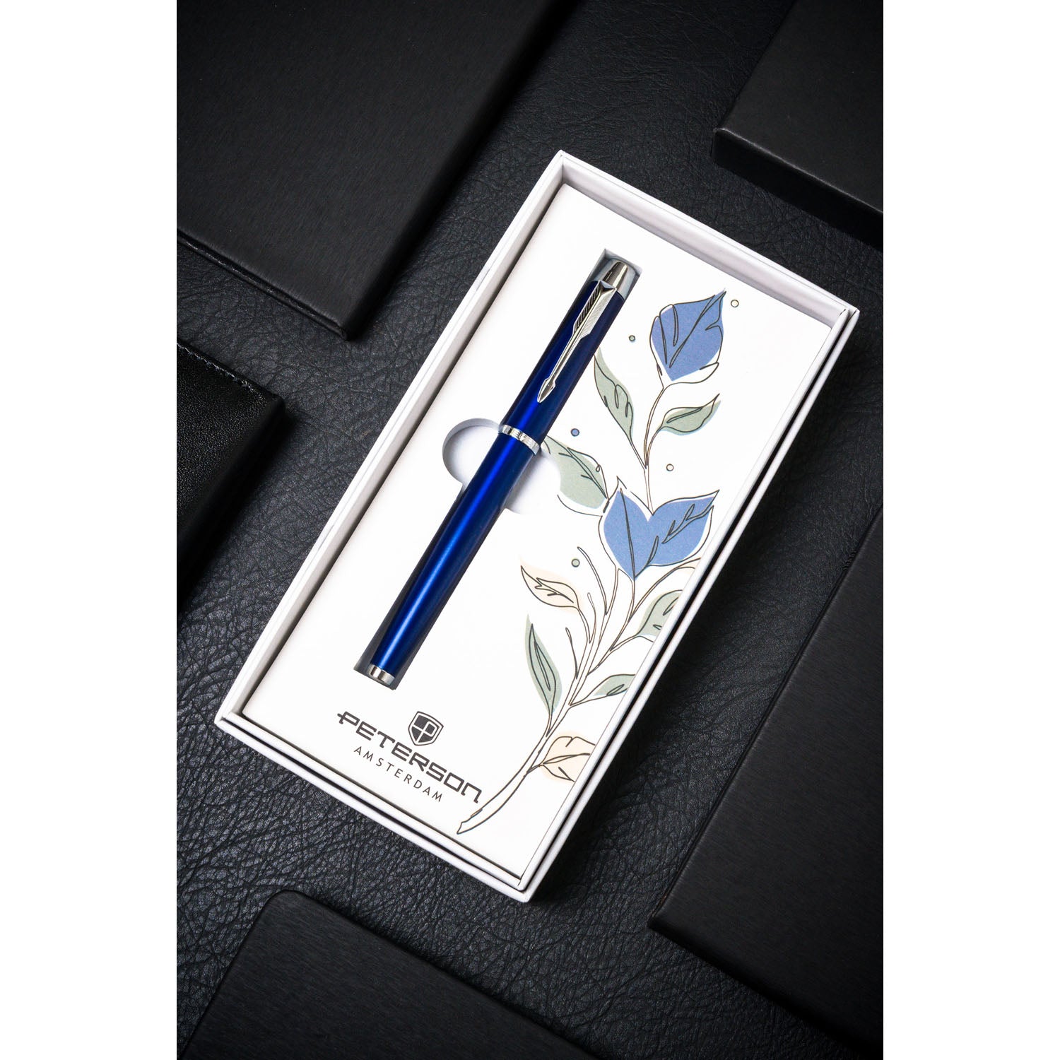 Daugiafunkcinis rašiklis Peterson, zils-sudraba