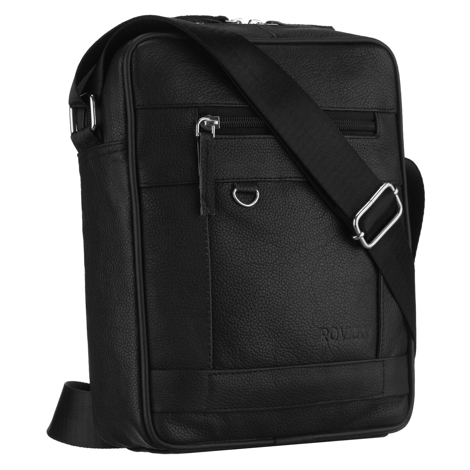 Vīriešu maza plecu soma Rovicky, melna AX16