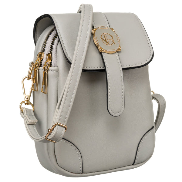 Maza eko ādas rokassoma Rovicky, pelēka R0183