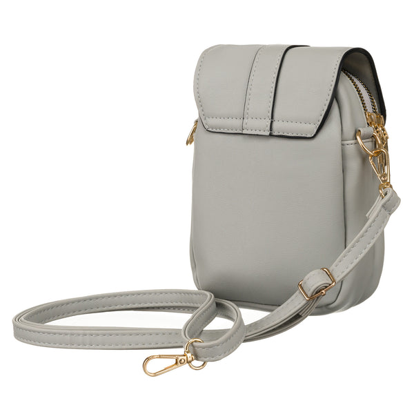 Maza eko ādas rokassoma Rovicky, pelēka R0183