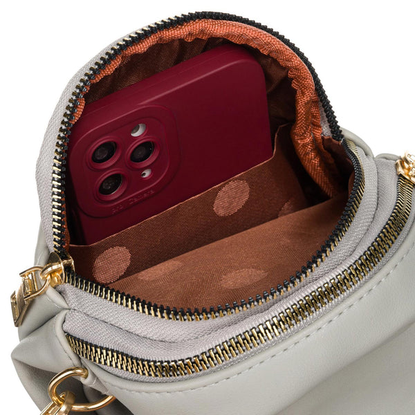 Maza eko ādas rokassoma Rovicky, pelēka R0183