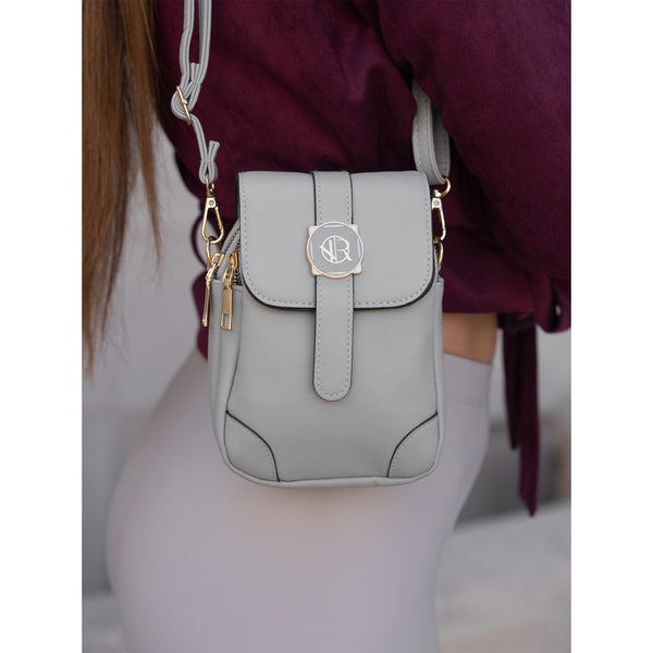 Maza eko ādas rokassoma Rovicky, pelēka R0183