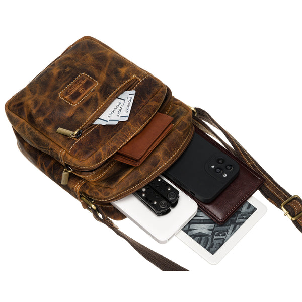 Vīriešu soma Peterson, brūna R196