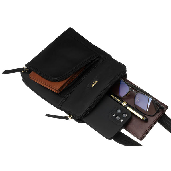 Vīriešu soma Peterson, melna R532