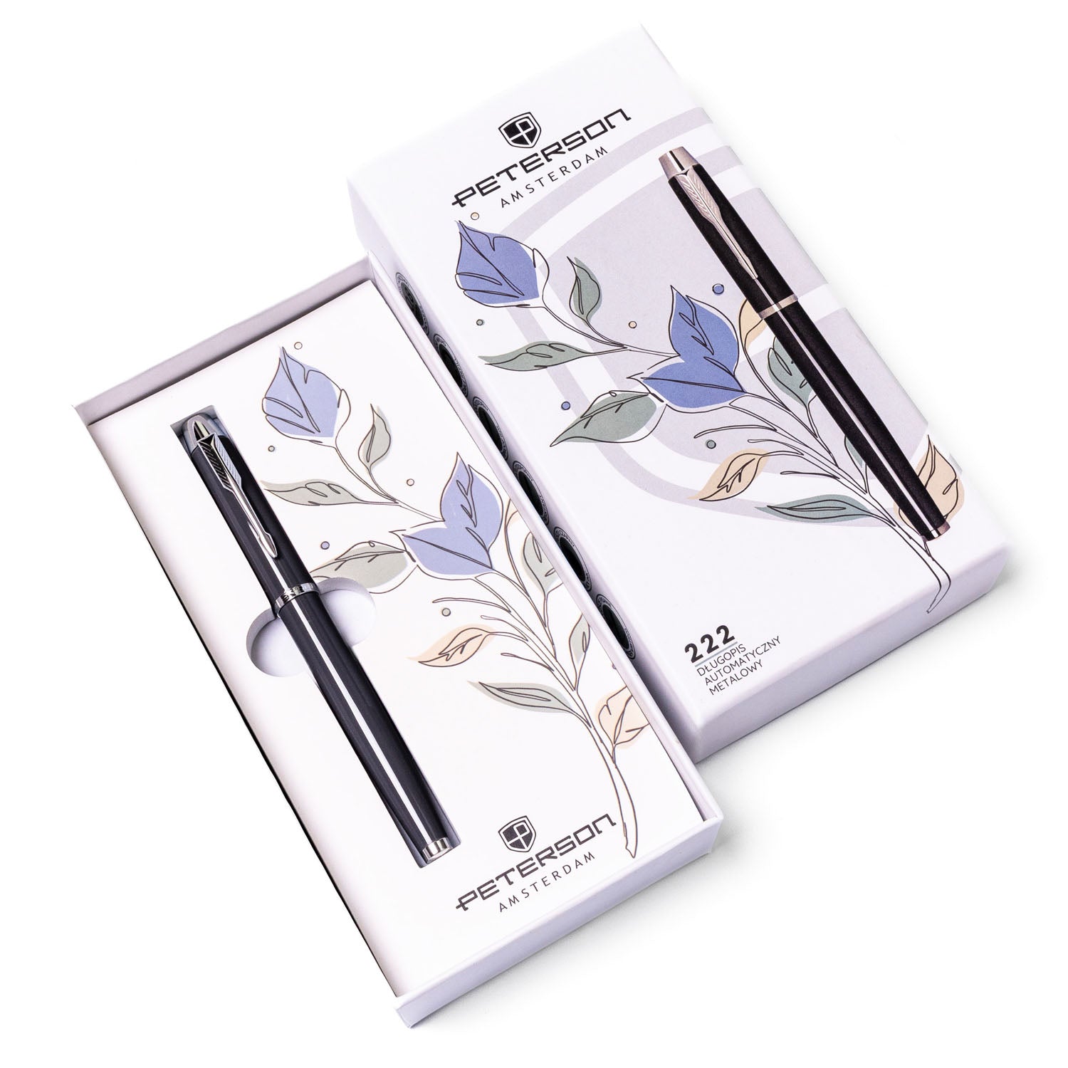 Dāvanu pildspalva Peterson, pelēka