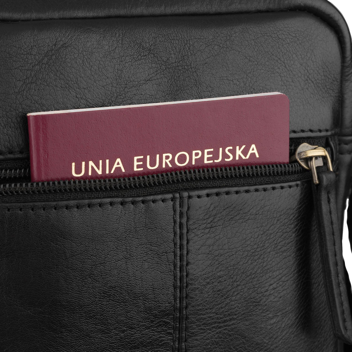 Vyriška juoda odinė rankinė Peterson K83