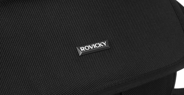 Vidēja izmēra vīriešu rokassoma Rovicky, melna RV5