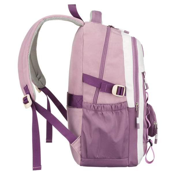 Vidēja izmēra sieviešu mugursoma Peterson, balti violeta