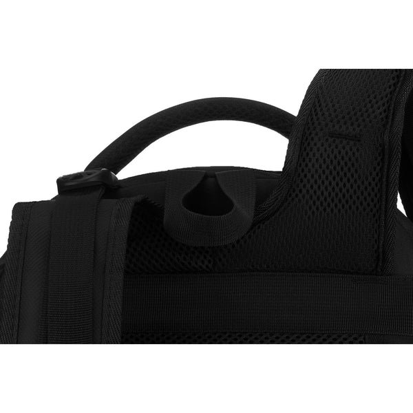 Vidēja izmēra mugursoma unisex Peterson, melna