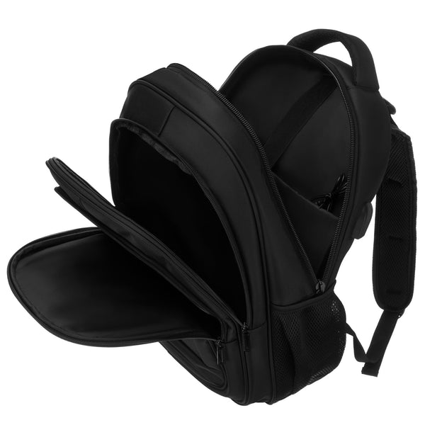 Vidēja izmēra mugursoma unisex Peterson, melna