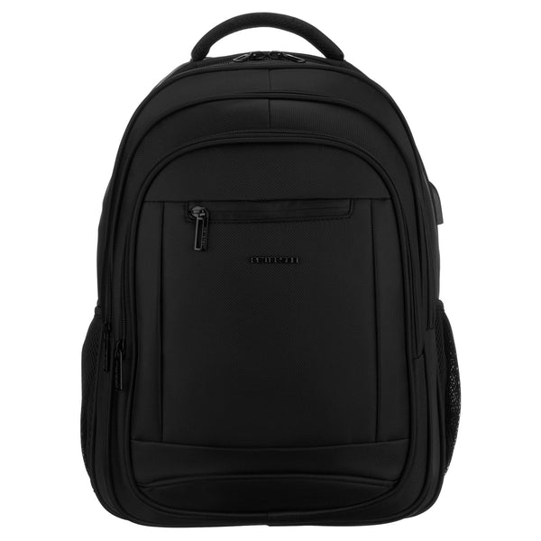 Vidēja izmēra mugursoma unisex Peterson, melna