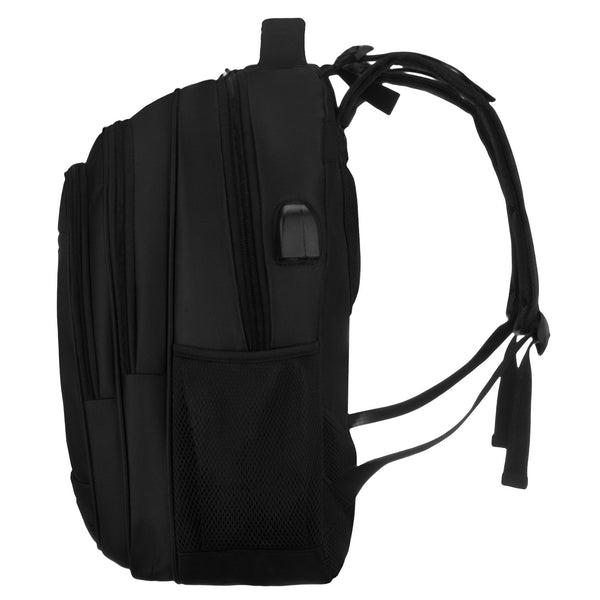 Vidēja izmēra mugursoma unisex Peterson, melna