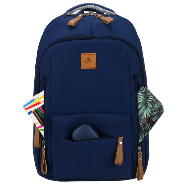 Vidēja izmēra unisex mugursoma Peterson, tumši zila