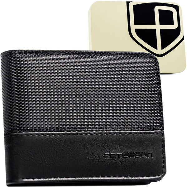 Vīriešu maks Peterson, melns N438