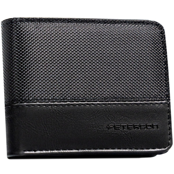 Vīriešu maks Peterson, melns N438