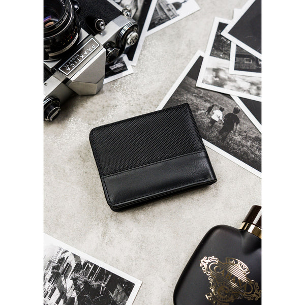 Vīriešu maks Peterson, melns N438