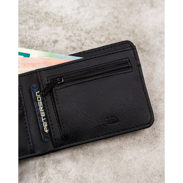 Vīriešu maks Peterson, melns N438