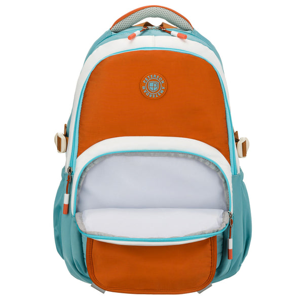 Vidēja izmēra unisex mugursoma Peterson, zili oranža